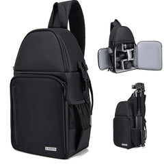 CADeN D15 Messenger Single Shoulder Multifunction Open Cover Photography Backpack Outdoor Leisure SLR Camera Backpack, D15