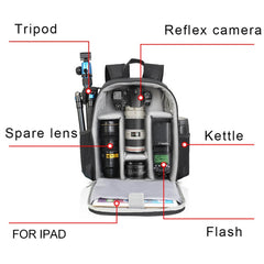 SLR Camera Shoulder Digital Camera Bag Outdoor Lightweight and Durable Nylon Photography Backpack, Small Size, Large Size