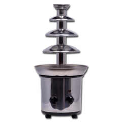 4 Layers Electrical Chocolate Fountain Chocolate Melt Fondue Waterfall Machine, 4 Tiers