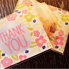 100pcs / Pack Baking Bags Candy Bags Biscuit Bags Small Pastry Bags Handmade Soap Self-adhesive Bags, Self-adhesive Bags
