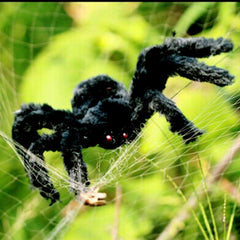 Creative Halloween Party Black Plush Spider Decoration, 15cm, 30cm, 50cm, 75cm, 90cm