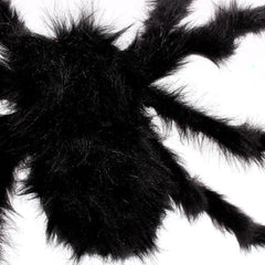 Creative Halloween Party Black Plush Spider Decoration, 15cm, 30cm, 50cm, 75cm, 90cm
