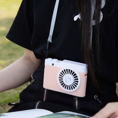 Portable Mini Usb Charging Camera Fan Hanging Neck Small Fan