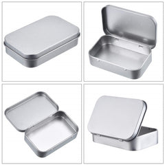Rectangular Metal Storage Box Tinplate Business Card Storage Box, 11.5x8.5x2.2cm