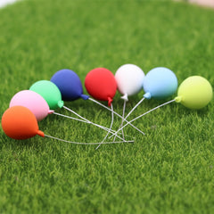 8 PCS / Set 1:12 Mini House Toy Simulation Balloon for Garden Scene Decoration, 8 PCS / Set Balloon
