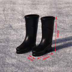 3 Pairs 1:12 Dollhouse Doll House Simulation Model mini Accessories Plastic Long Tube Rain Boots, 3 Pairs Long Tube Rain Boots