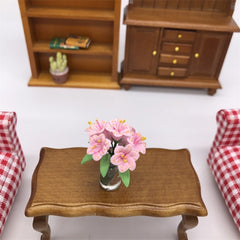 1:12 mini Doll House Dollhouse Furniture Pocket Decoration Arrange Flowers Lily, Flowers Lily