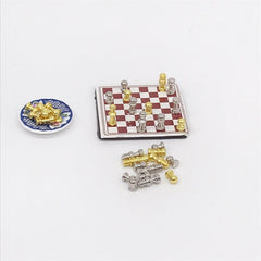 1:12 Mini House Toy Simulation Chess Model Scene Accessories, Chess