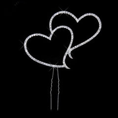 Heart Crystal Cake Insert Cake Decoration Wedding Gift, Cake Insert Decoration