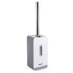 MENGNI Suction Wall Long Handle Toilet Brush Storage Box Bathroom Cleaning Kit