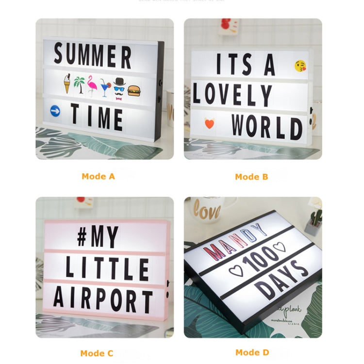 Alphabet Handmade Puzzle Light Box Decoration Night Light Home Decoration with Black and White Card, Pink box pink strip, White box white strip, Black box black strip, Black box white strip