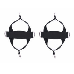 1 Pair Fitness Shoe Cover Pull Rope Fitness Equipment Straps, 1 Pair Pull Rope (Black)
