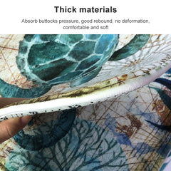 Marine Series Pattern Bathroom Toilet Non-slip Mat Flannel Absorbent Foot Pad, 40x60cm, 46x76cm, 50x80cm