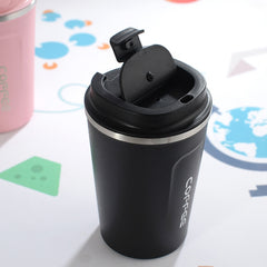 Smart Version Double Stainless steel 304 Coffee Mug Car Thermos Mug Travel Thermo Cup, 380ml Blue, 380ml Pink, 380ml White, 380ml Black, 380ml Green, 510ml White, 510ml Black, 510ml Green, 510ml Blue, 510ml Pink