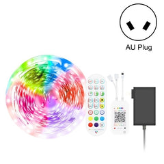 Bluetooth Suit Smart Music Sound Control Light Strip Non-waterproof 5050 RGB Colorful Atmosphere LED Light Strip With 24-Keys Remote Control, 5M 150 LEDs, 5M 300 LEDs, 10M 300 LEDs, 10M 600 LEDs