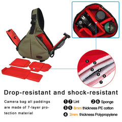 CADeN K1 DSLR Camera Shoulder Waterproof Bag With Rain Cover