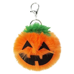 3 PCS Pumpkin Plush Keychains Fashion Car Halloween Key Chain Party Gift, Pumpkin Shape