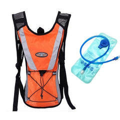 Outdoor Sports Mountaineering Cycling Backpack with 2L Water Bag, Blue with Water Bag, Red with Water Bag, Orange with Water Bag, Black with Water Bag, Pink with Water Bag, Green with Water Bag