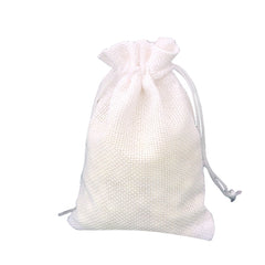 50 PCS Multi size Linen Jute Drawstring Gift Bags Sacks Wedding Birthday Party Favors Drawstring Gift Bags, 9x12cm
