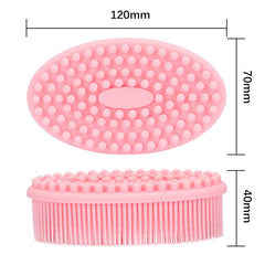 Silicone Scalp Shower Massage Brush Soft Baby Bath Brush, Silicone Scalp Bath Brush
