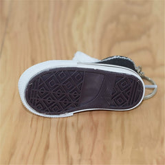 2 PCS Mini Simulation Canvas Shoes Sneaker Keychain Pendant