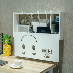 Socket Router Storage Box Set-top Box Decoration TV Cabinet Living Room Junction Box, 40.5x20.5x9.5cm, 52x25x9.5cm