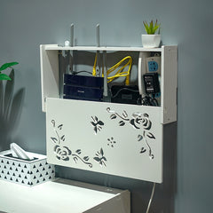 Socket Router Storage Box Set-top Box Decoration TV Cabinet Living Room Junction Box, 40.5x20.5x9.5cm, 52x25x9.5cm