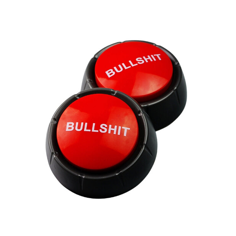 3 PCS Party Knowledge Quiz Game Electronic Squeeze Sound Box Answer Toy, Green YES, Red NO, Blue SORRY, Red with Light BULLSHIT, Daren show, Laugh and Cry