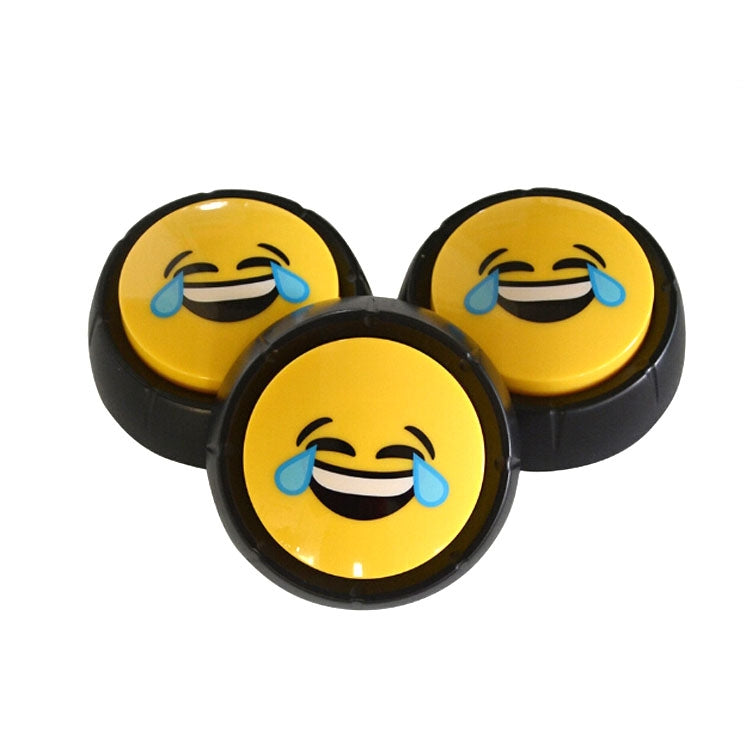 3 PCS Party Knowledge Quiz Game Electronic Squeeze Sound Box Answer Toy, Green YES, Red NO, Blue SORRY, Red with Light BULLSHIT, Daren show, Laugh and Cry