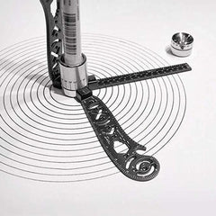 Multi-functional Drawing Ruler Creative Drawing Tool Magnetic Compass Ruler