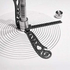 Multi-functional Drawing Ruler Creative Drawing Tool Magnetic Compass Ruler