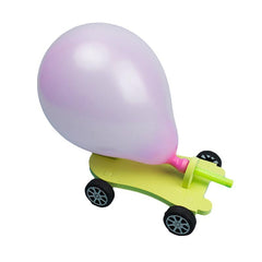 3 PCS DIY Balloon Recoil Car Creative Scientific Children Educational Reaction Car