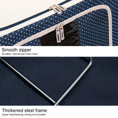 Folding Storage Box Non Woven Fabric With Zipper Moisture-proof Clothes Storage Box, 44L 50x40x22cm