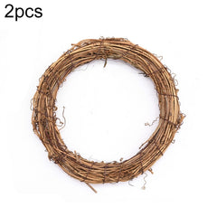 2 PCS Tree Vine Christmas Wreath DIY Rattan Garden Decoration Rattan Window Decoration, 10CM, 15CM, 20CM, 25CM, 30CM