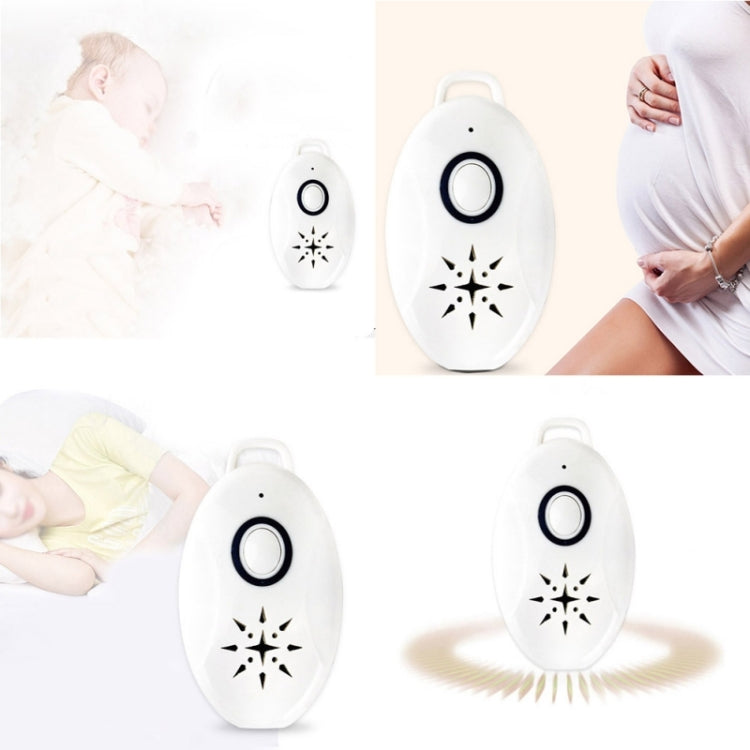 Mini Portable Outdoor Ultrasonic Repellent Anti-insect Anti-mouse for Camping Outdoor Activities, Mini Insect Repellent White