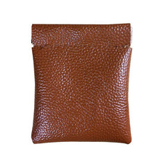 Fashion Solid Color PU Leather Coin Purse Women Men Small Mini Short Wallet Money Bags