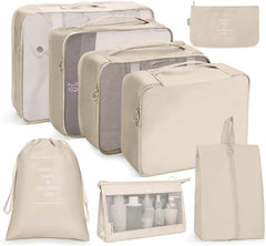 Travel Storage Bag Set Folding Storage Bag, 8 In 1 Cosmetic Bag, 8 In 1 Toiletry Bag