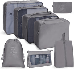 Travel Storage Bag Set Folding Storage Bag, 8 In 1 Cosmetic Bag, 8 In 1 Toiletry Bag