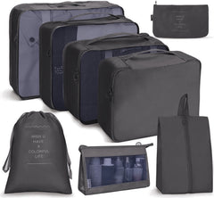 Travel Storage Bag Set Folding Storage Bag, 8 In 1 Cosmetic Bag, 8 In 1 Toiletry Bag