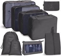 Travel Storage Bag Set Folding Storage Bag, 9 In 1 Cosmetic Bag, 9 In 1 Toiletry Bag