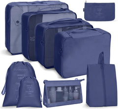 Travel Storage Bag Set Folding Storage Bag, 9 In 1 Cosmetic Bag, 9 In 1 Toiletry Bag