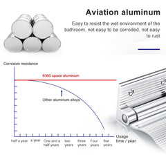 Wall Mounted Aluminium Alloy Bathroom Shower Foot Rest Footstool