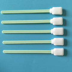 100 Sticks Inkjet Sponge Flat Head Cleaning Wipe Industrial Rod, 13cm