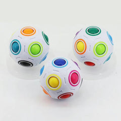 Magic Rainbow Ball Luminous Edition Training Hand Brain Coordination Fun Cube Children Toy, (Luminous Blue), (Luminous Green)