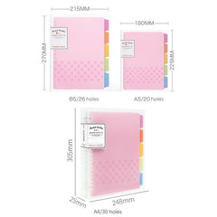 Loose-leaf Notebook Rainbow Cookie Daily Plan Personal Diary Notebook, A5, B5, A4