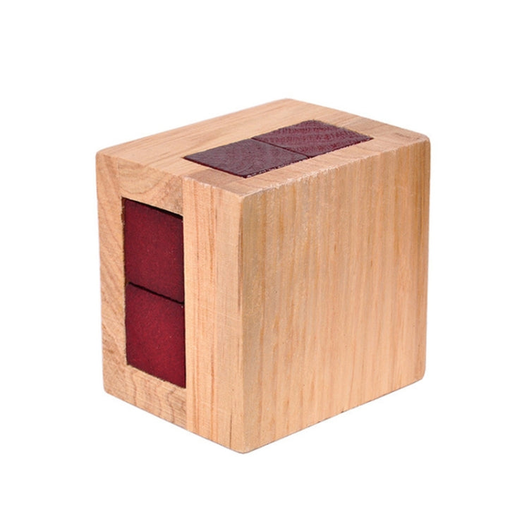 Wooden Adults Kids Educational Toy Kongming Lock Oak Luban Lock, Kongming Lock