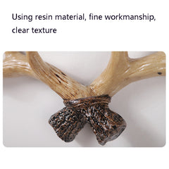 Resin Antler Wall Decoration Wall Hanger Home Living Room Entrance Wall Coat Hook