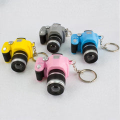 Children Mini SLR Camera Model Style Key Chain Small Pendant with Sound & LED Light