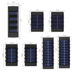 Solar Wall Lamp Outdoor Waterproof Up And Down Double-headed Spotlights, 2LED NiMH, 4LED NiMH, 6LED NiMH, 8LED NiMH, 10LED NiMH, 12LED Lithium, 16LED Lithium