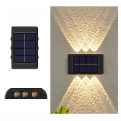 Solar Wall Lamp Outdoor Waterproof Up And Down Double-headed Spotlights, 2LED NiMH, 4LED NiMH, 6LED NiMH, 8LED NiMH, 10LED NiMH, 12LED Lithium, 16LED Lithium
